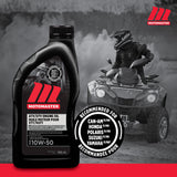 MotoMaster 4-Stroke Synthetic ATV/UTV Engine Oil 10W50, 946-mL image 4