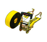 MotoMaster 5,000-lb Commercial Ratchet Tie Down Strap with Double-J Hook, 2-in x 25-ft image 2