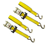 MotoMaster 5,000-lb Commercial Ratchet Tie Down Straps, with Ultra Padded Handles, 1.5-in x 14-ft, 2-pk image 2