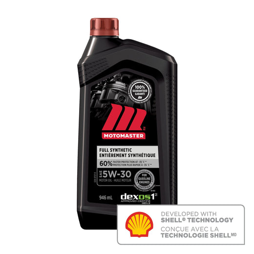 MotoMaster 5W30 Synthetic Engine/Motor Oil, 946-mL