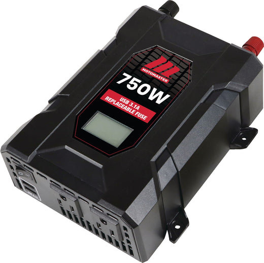 MotoMaster 750W Power Inverter with LCD Screen, Grey