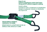 MotoMaster 900-lb Cambuckle Tie-Down Straps, Weatherproof, 1-in x 10-ft, 4-pk image 4