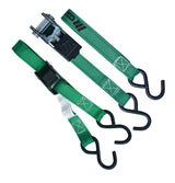 MotoMaster 900-lb Ratchet/Cambuckle Tie-Down Straps, Non-Padded, 1-in x 10-ft, 4-pk image 2