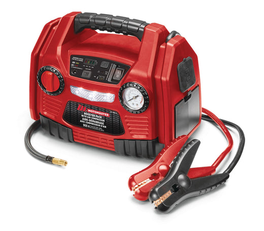 MotoMaster Booster Pack/Jump Starter, with Air Compressor, 900 Peak Amp, 12V