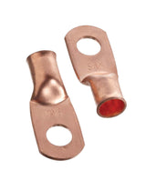 MotoMaster Copper Battery Cable Ends/Terminal Lugs/Ring Terminals, 1-Gauge, 3/8-in Stud