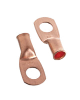 MotoMaster Copper Battery Cable Ends/Terminal Lugs/Ring Terminals, 4-Gauge, 3/8-in Stud