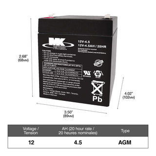 MOTOMASTER ELIMINATOR AGM Group Size 34 Battery, 750 CCA