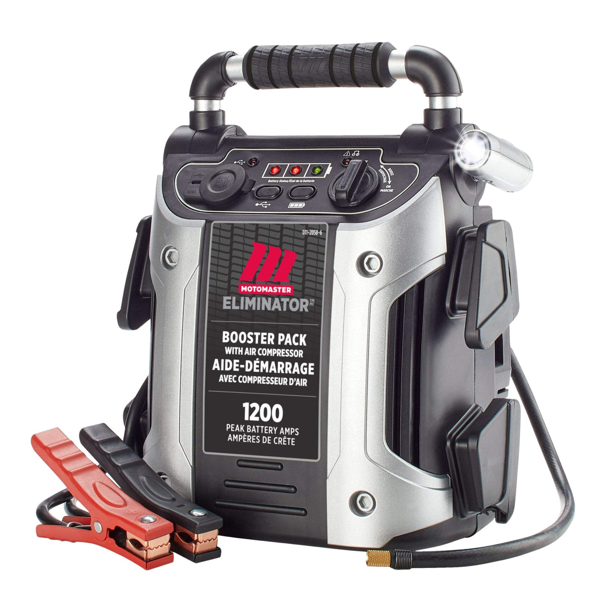 MotoMaster Eliminator Booster Pack with Air Compressor, 1200A
