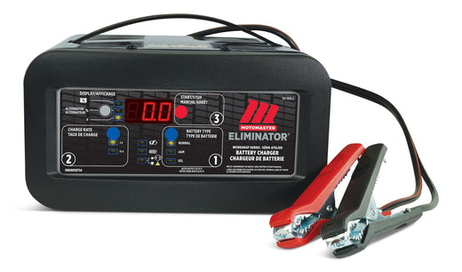 MotoMaster Eliminator Workshop Series Smart Battery Charger, Fully Automatic, 15/3-Amp, 6V/12V,