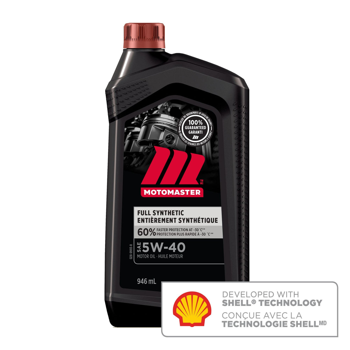 MotoMaster Full Synthetic 5W40 Synthetic Engine/Motor Oil, 946-mL