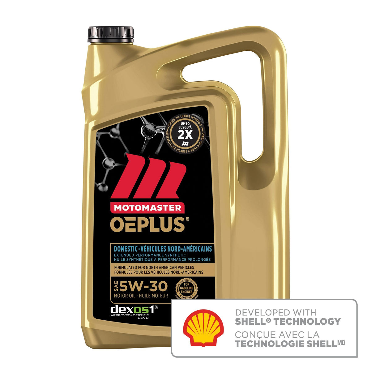 MotoMaster OEPLUS Domestic Premium 5W30 Synthetic Engine/Motor Oil, 5-L