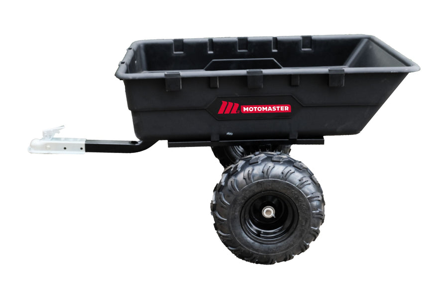 MotoMaster Poly Bed Utility Trailer Cart with Steel Frame, Black, 1100-lb