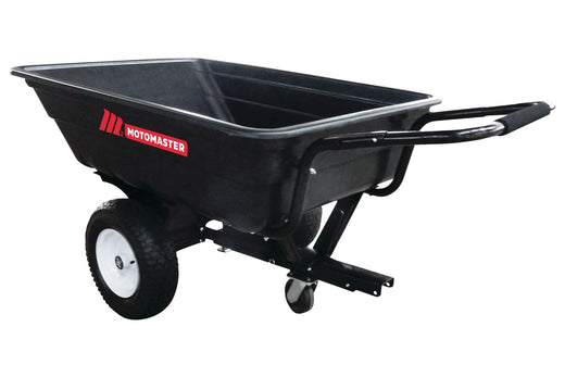 MotoMaster Poly Bed Utility Trailer Cart with Steel Frame, Black, 500-lb