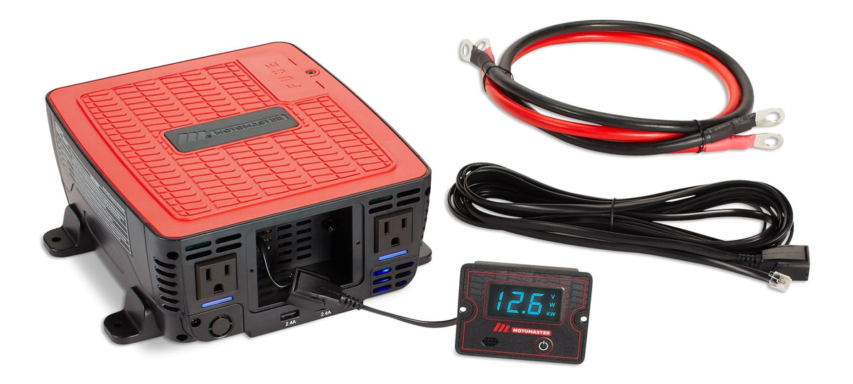 MotoMaster Power Inverter, 1500W, Includes Battery Cables