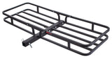MotoMaster Steel Hitch Basket Cargo Carrier, 500-lb Capacity, Black