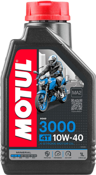 Motul 3000 4-Stroke 10W40 Mineral Motor Oil, 1-L