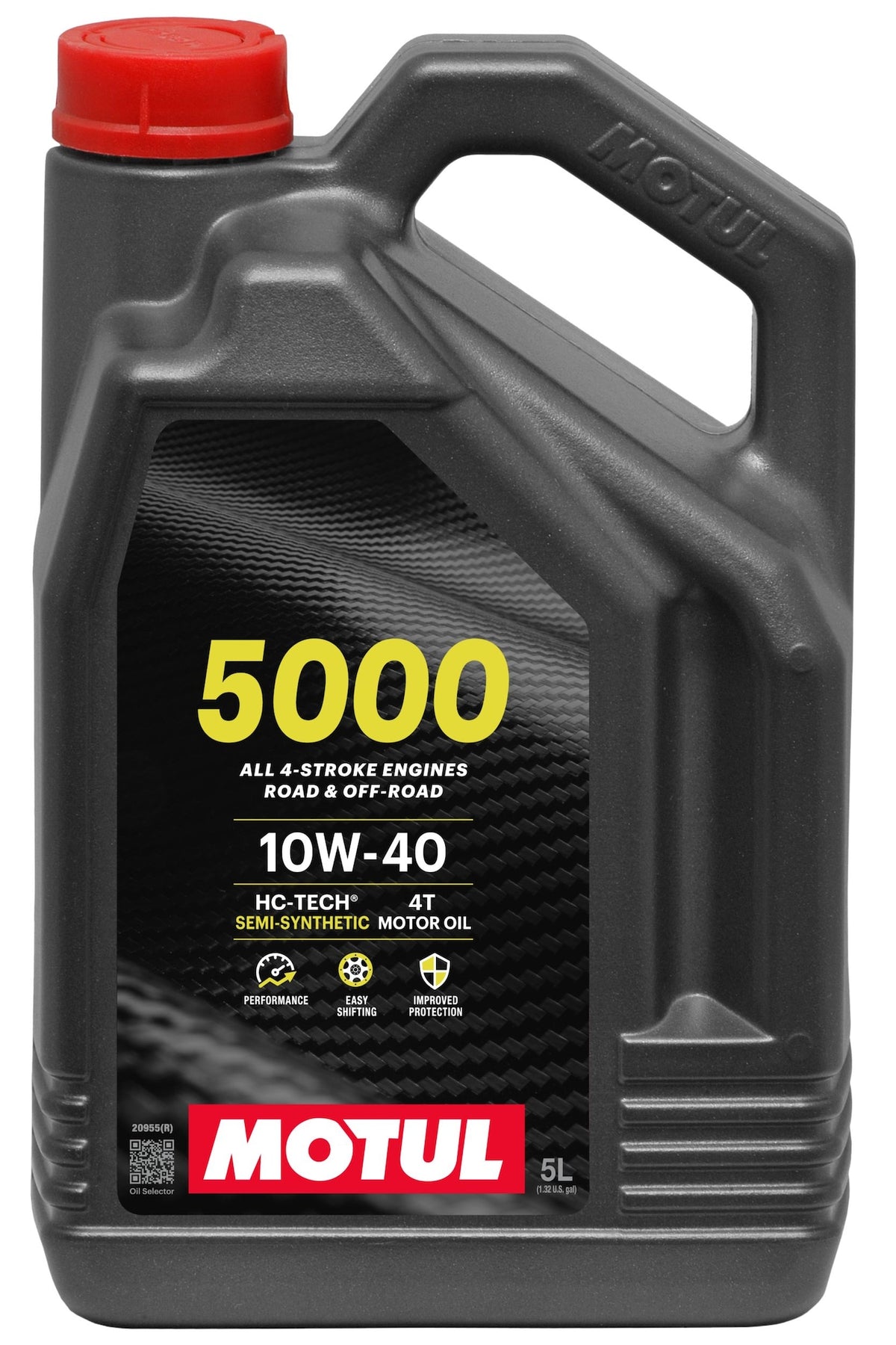 Motul 5000 4-Stroke Semi-Synthetic 10W40 Motor Oil, 5-L