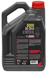 Motul 5000 4-Stroke Semi-Synthetic 10W40 Motor Oil, 5-L image 2