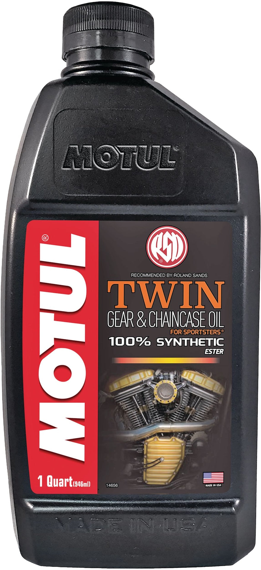 Motul Twin Synthetic Gear & Chaincase Motorcycle Oil, 946-mL