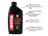 Motul Twin Synthetic Gear Motorcycle Oil 75W90, 946-mL image 2