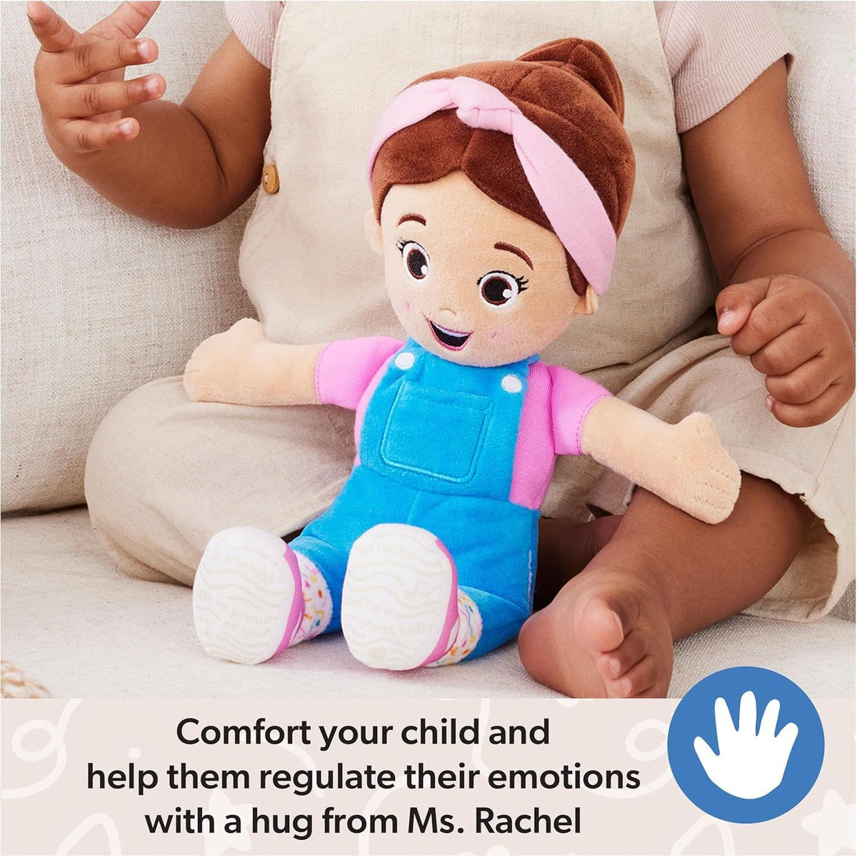 Ms. Rachel Cuddle & Comfort Doll 11-in Premium Plush, Ages 6 Months to 3+