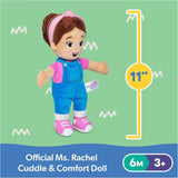 Ms. Rachel Cuddle & Comfort Doll 11-in Premium Plush, Ages 6 Months to 3+ image 4