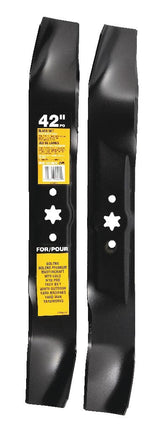 MTD 3-in-1, 2-Blade Replacement Set for 42-in Lawn Tractor Cutting Decks, Black