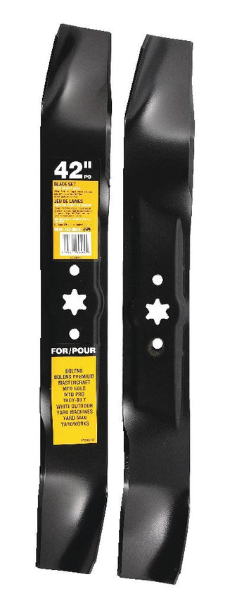 MTD 3-in-1, 2-Blade Replacement Set for 42-in Lawn Tractor Cutting Decks, Black