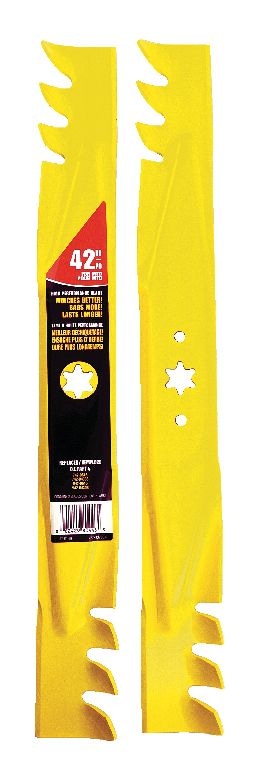 MTD Xtreme 3-in-1, 2-Blade Replacement Set for 42-in Lawn Tractor Cutting Decks, Yellow