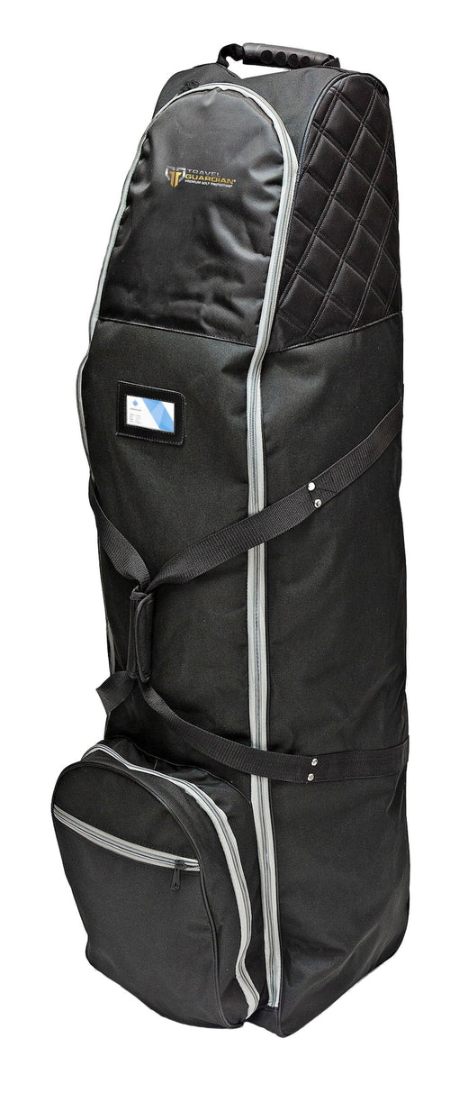 MTRX Premium Travel Golf Bag Cover with Quilted Protection & Extra Storage, Black