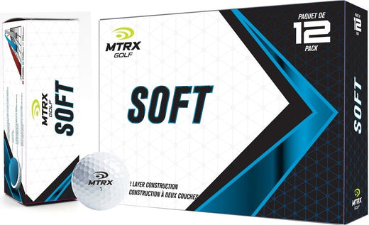 MTRX Soft Golf Balls, White, 12-pk