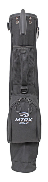 MTRX Sunday 3-Way Top Golf Stand Bag, Lightweight, Black