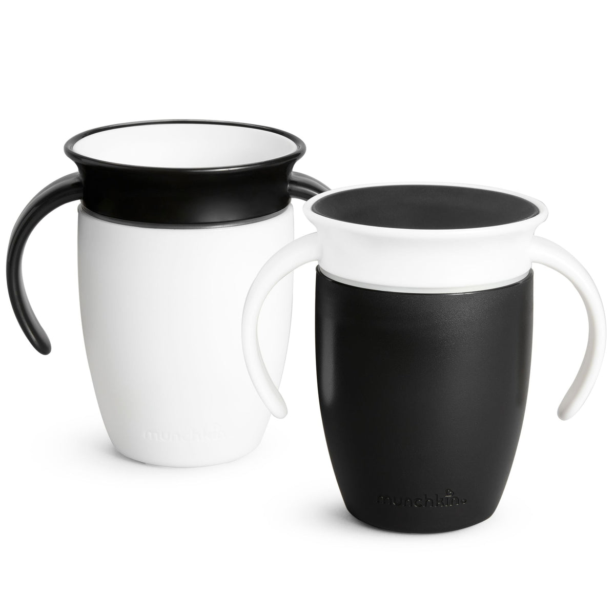 Munchkin Miracle 360° Black & White Trainer Cup, 7-oz, 2-pk