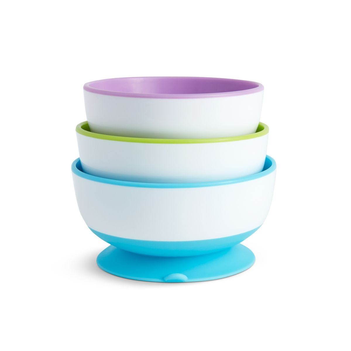 Munchkin Stay Put Suction Bowls, 3-pk