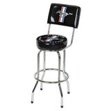 Mustang Swivel Bar Stool with Backrest