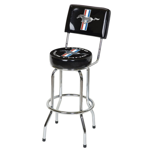 Mustang Swivel Bar Stool with Backrest