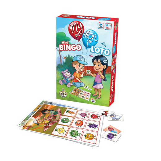 My 1st Mini Bingo Board Game, Bilingual, Ages 2+