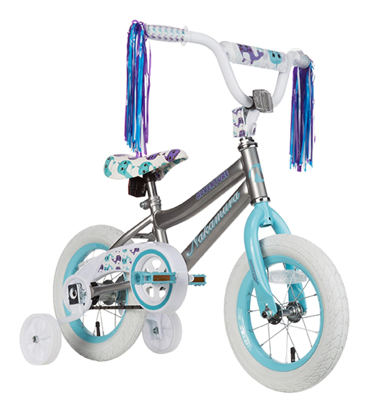 Nakamura Adventure Kid's Bike, Silver, 12-in