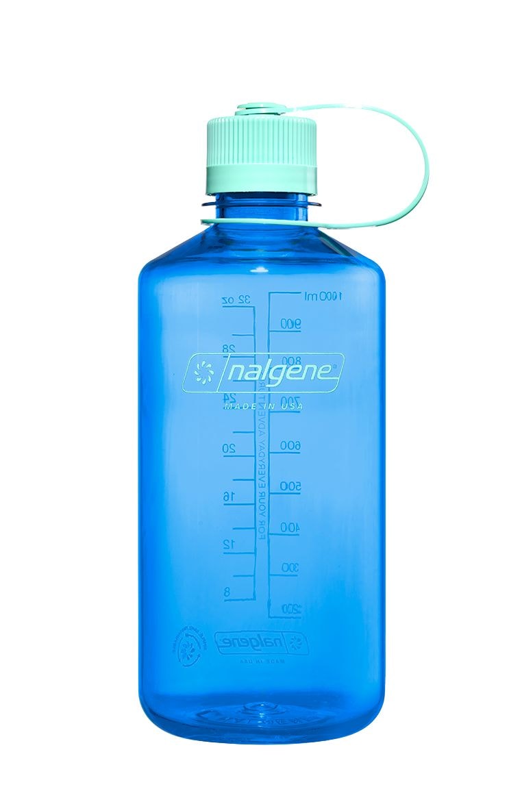 Nalgene BPA-Free Portable Reusable Water Bottle, Impact-Resistant, Various Colours, 32-oz