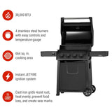 Napoleon Rebel 425 4-Burner LP Gas BBQ, Matte Black image 3