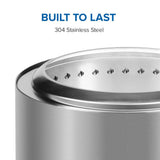 Napoleon Timberwolf Outdoor Smokeless Multi-Fuel Fire Pit, Stainless Steel, 22-in image 8