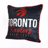 NBA Toronto Raptors Basketball Est. 1995 Décor Throw Pillow For Fans, Black, 18-in x 18-in