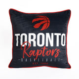 NBA Toronto Raptors Basketball Est. 1995 Décor Throw Pillow For Fans, Black, 18-in x 18-in image 2