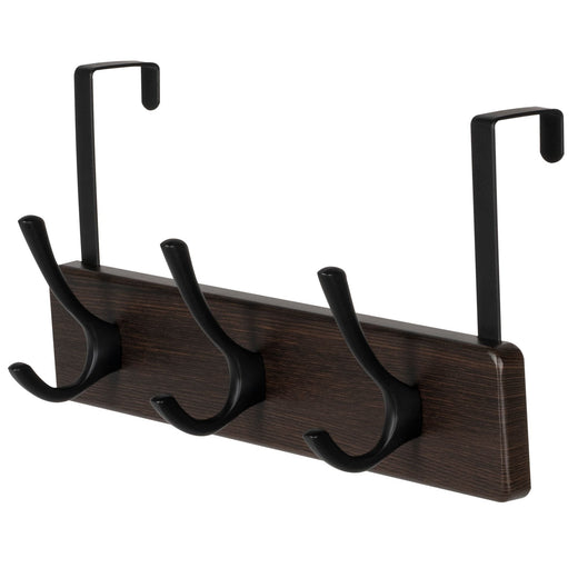 Neatfreak 13.3" Traditional Wall 3 Hook Rack, Brown