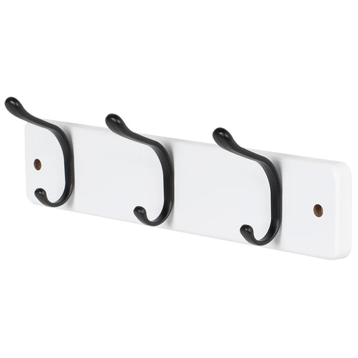Neatfreak 13.6" Modern Wall 3 Hook Rack, White