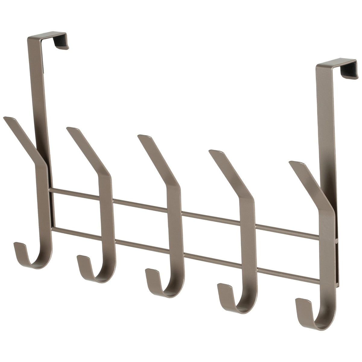 Neatfreak 16.1" Over The Door Metal 5 Hook, Champagne