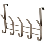 Neatfreak 16.1" Over The Door Metal 5 Hook, Champagne