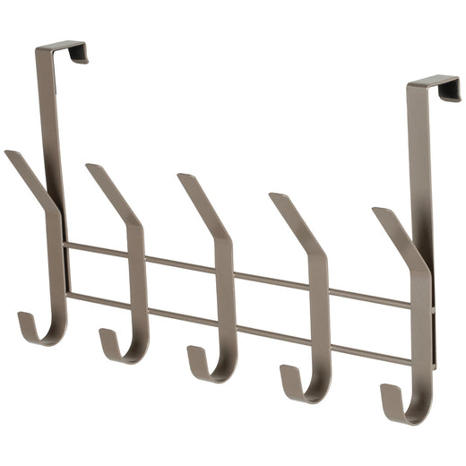 Neatfreak 16.1" Over The Door Metal 5 Hook, Champagne