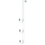 Neatfreak 20" Over The Door Metal 3 Hook, White