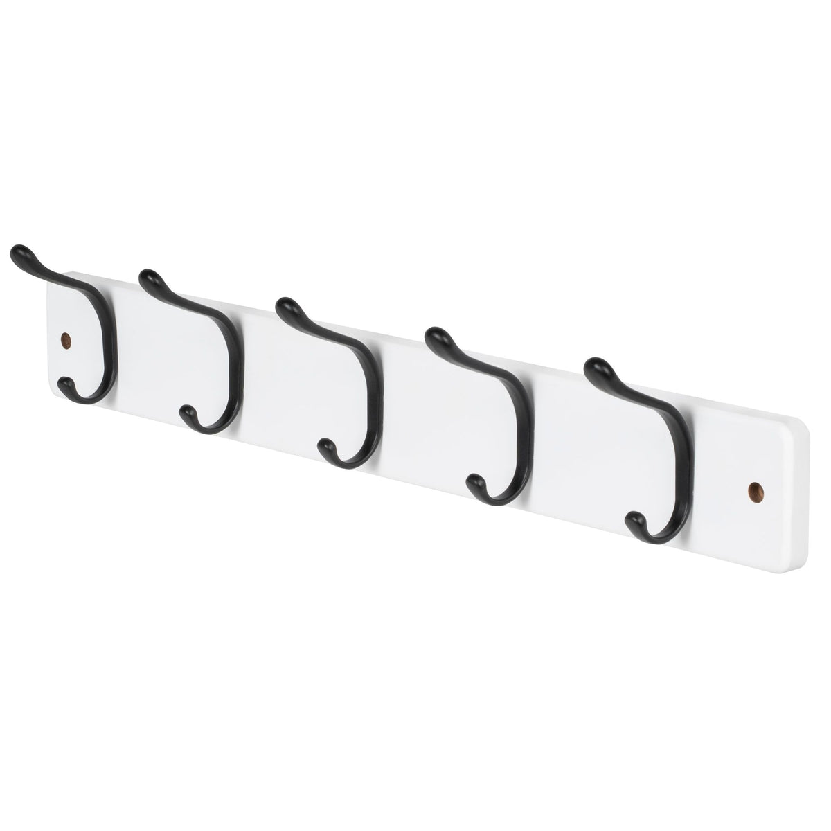 Neatfreak 21.6" Modern Wall 5 Hook Rack, White